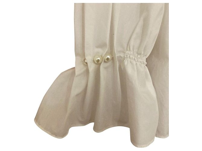 Autre Marque Blusa in chiffon Mystrada con maniche di perle e fiocco - vista 3