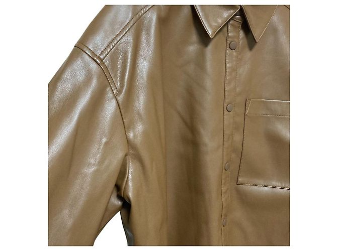 Autre Marque LE CIEL BLEU Cutwork Scallop Eco Leather Jacket - view 2