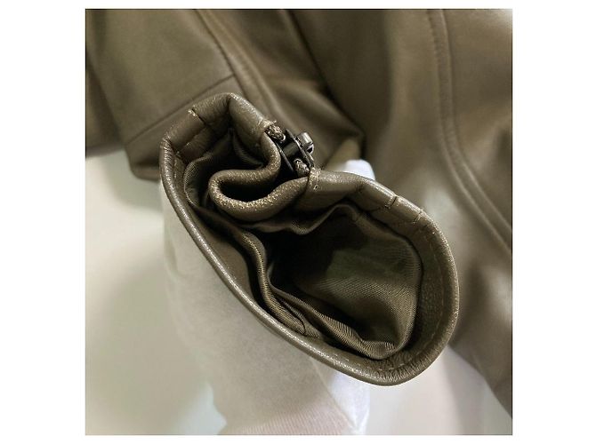 Autre Marque Giacca Double Riders in pelle di agnello green label relaxing - vista 15