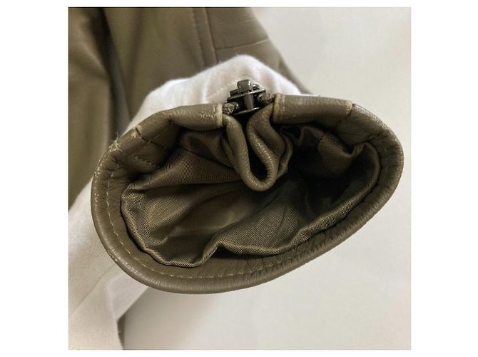 Autre Marque Giacca Double Riders in pelle di agnello green label relaxing - vista 16