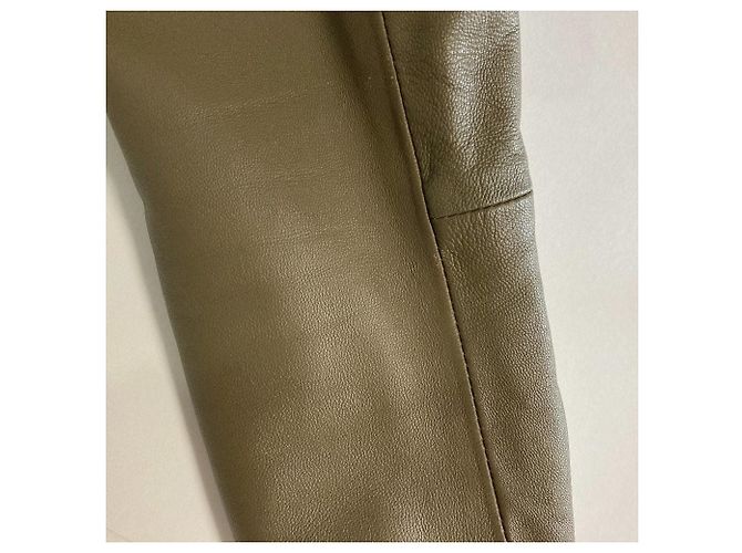 Autre Marque Giacca Double Riders in pelle di agnello green label relaxing - vista 18