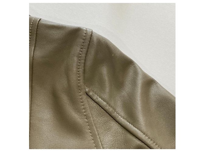 Autre Marque Giacca Double Riders in pelle di agnello green label relaxing - vista 20