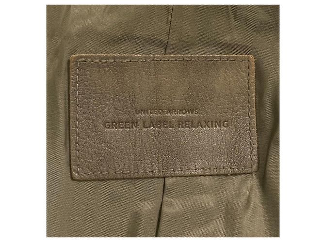 Autre Marque Giacca Double Riders in pelle di agnello green label relaxing - vista 7