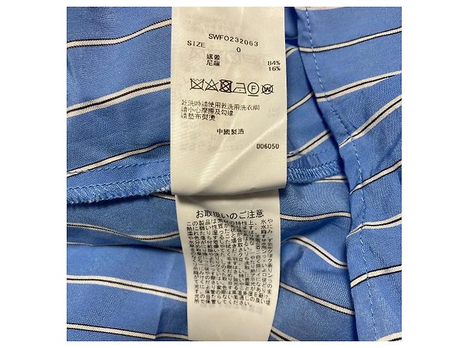 Autre Marque Snidel Fish Tail Stripe Dress Blue - view 8