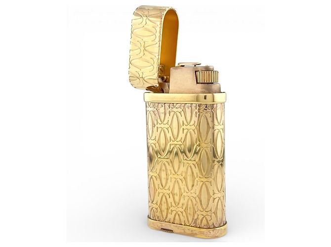 Cartier Godron Happy Birthday Lighter Golden - view 5