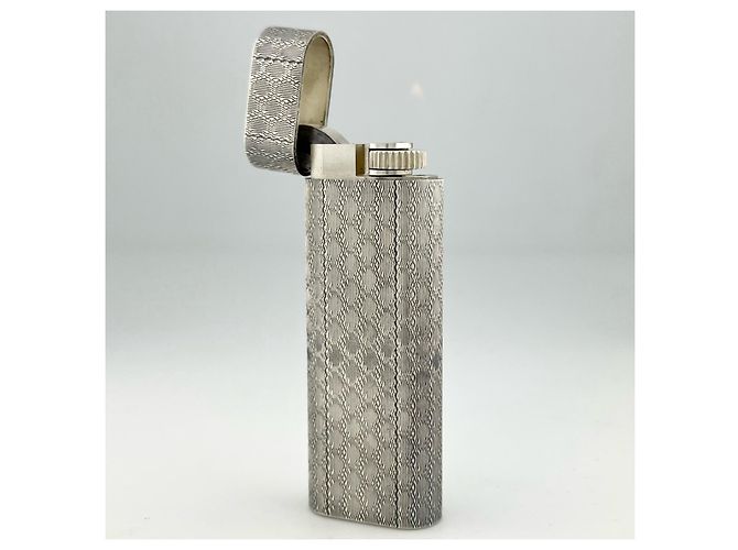 Briquet Cartier Honeycomb Argenté - vue 5
