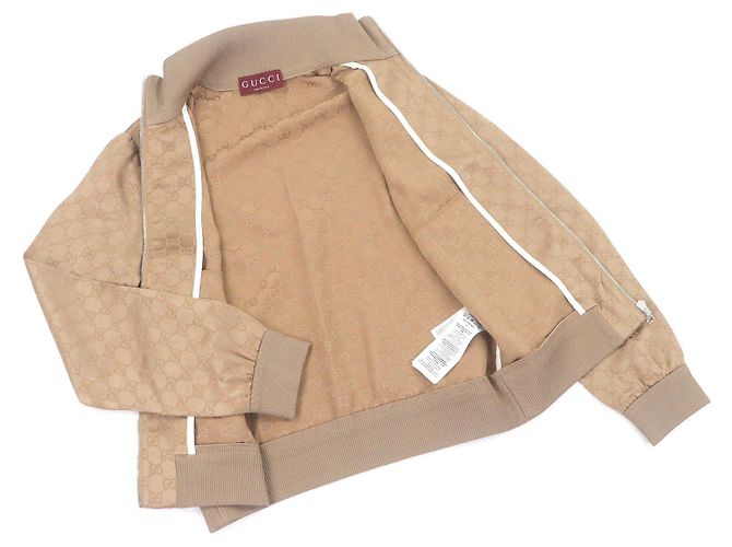 Giacca Gucci in jacquard GG Beige - vista 3