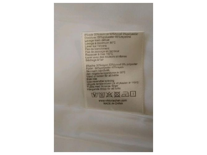 Autre Marque VIKTORIACHAN Maxirock Weiß mit Spitzendetails - Ansicht 6