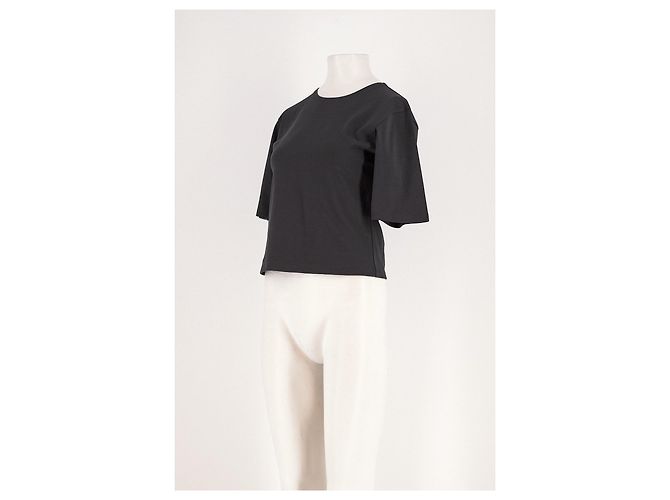 Autre Marque T-shirt nera a maniche corte PHOSE in cotone - vista 3