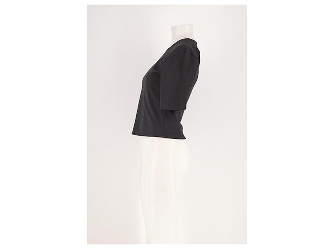 Autre Marque T-shirt nera a maniche corte PHOSE in cotone - vista 4