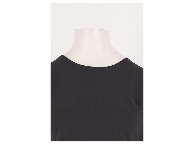 Autre Marque T-shirt nera a maniche corte PHOSE in cotone - vista 5