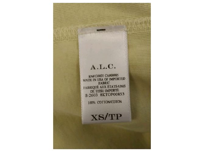A.L.C. T-Shirt aus Baumwolle Gelb - Ansicht 8