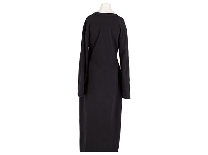 Autre Marque Vestido largo de algodón negro GIA STUDIOS - vista 2