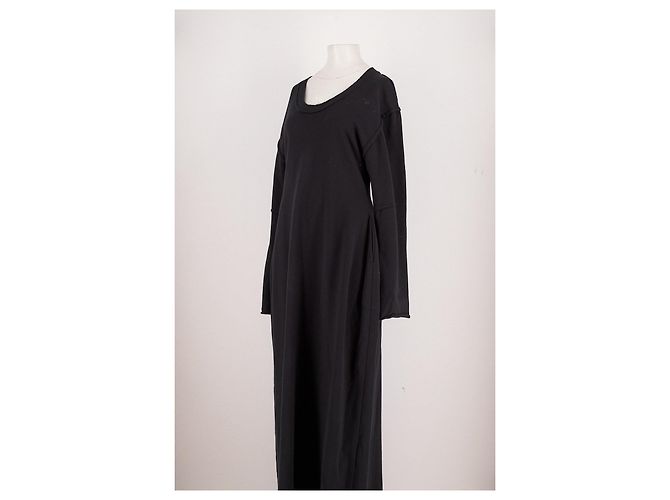 Autre Marque Vestido largo de algodón negro GIA STUDIOS - vista 3