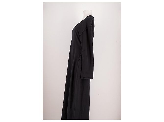 Autre Marque Vestido largo de algodón negro GIA STUDIOS - vista 4