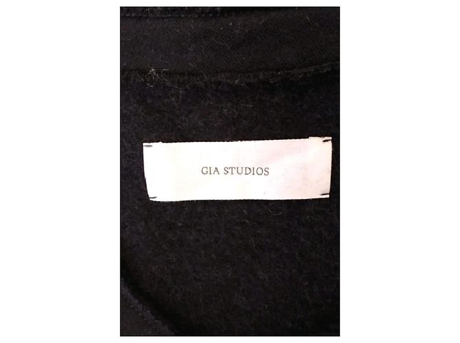 Autre Marque Vestido largo de algodón negro GIA STUDIOS - vista 7