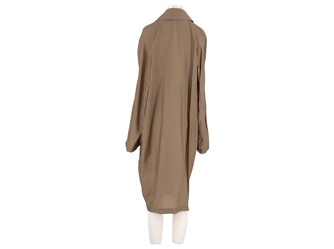 Autre Marque FRONT ROW SHOP Seidenkleid Beige - Ansicht 2
