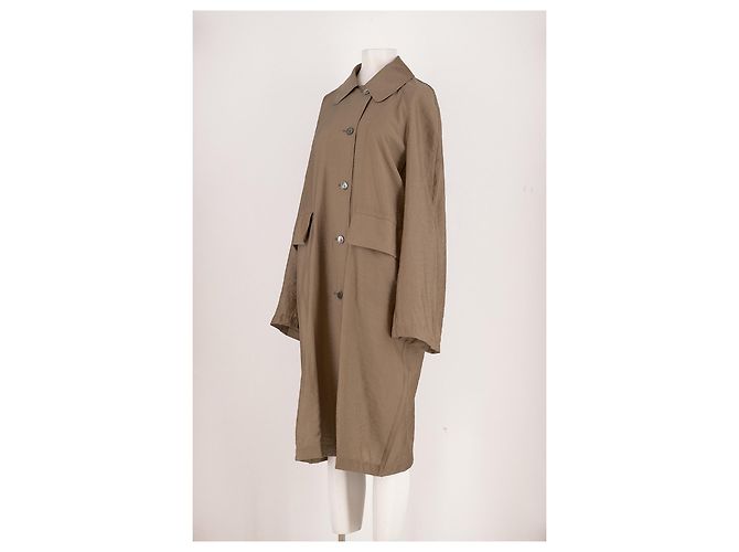 Autre Marque FRONT ROW SHOP Seidenkleid Beige - Ansicht 3