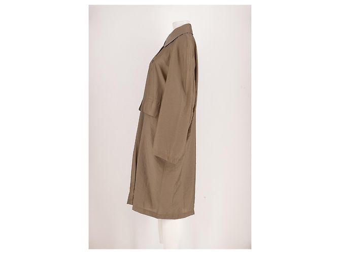 Autre Marque FRONT ROW SHOP Seidenkleid Beige - Ansicht 4