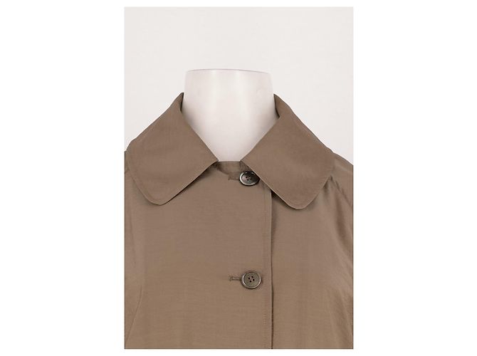 Autre Marque FRONT ROW SHOP Seidenkleid Beige - Ansicht 5