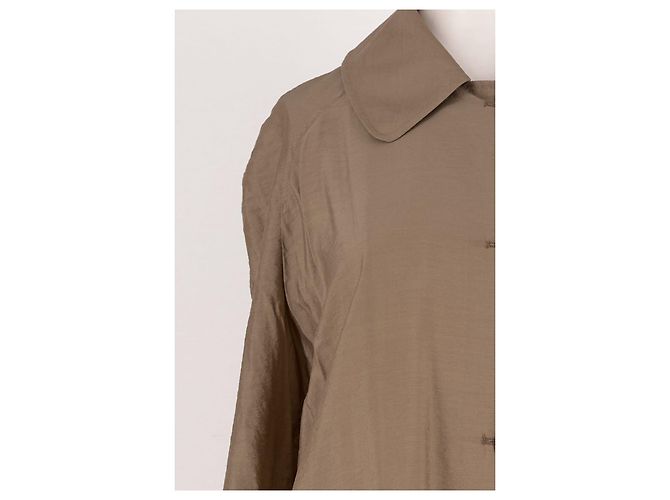 Autre Marque FRONT ROW SHOP Seidenkleid Beige - Ansicht 6