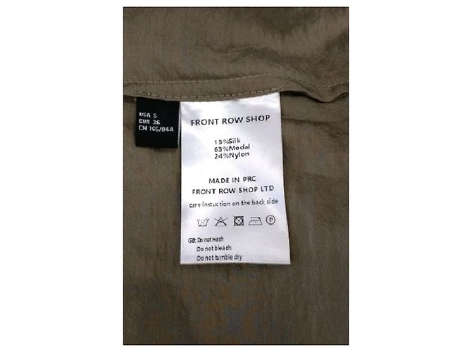 Autre Marque FRONT ROW SHOP Seidenkleid Beige - Ansicht 7