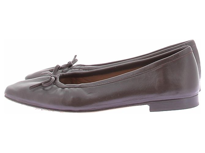 Autre Marque Braune Lederballerinas - Ansicht 2
