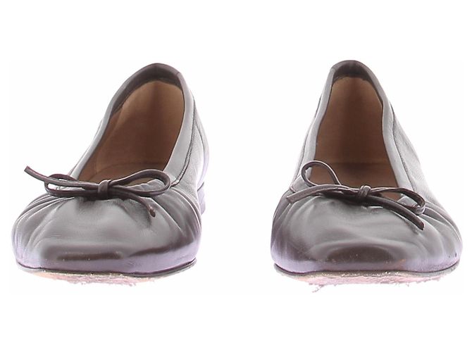 Autre Marque Braune Lederballerinas - Ansicht 3