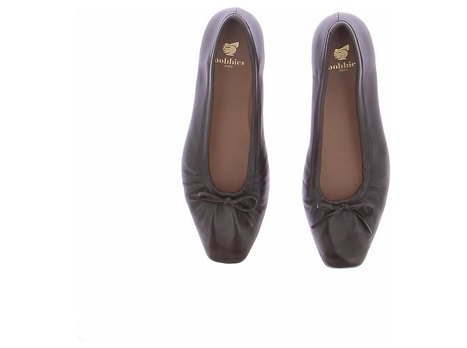 Autre Marque Braune Lederballerinas - Ansicht 4