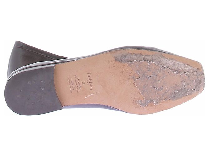 Autre Marque Braune Lederballerinas - Ansicht 5