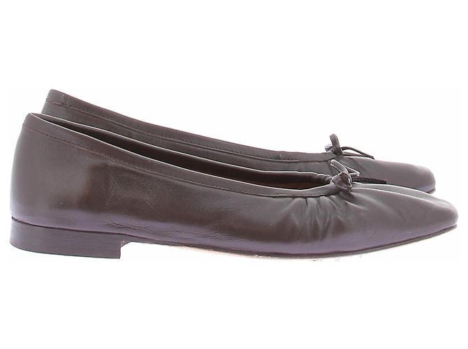 Autre Marque Braune Lederballerinas - Ansicht 6