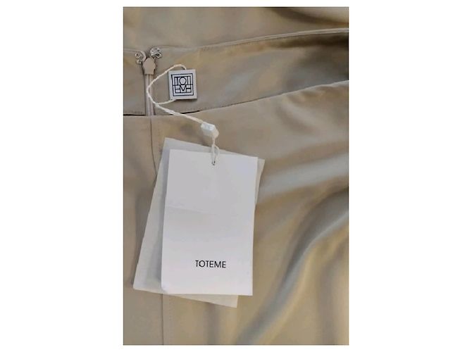 Gonna lunga beige in viscosa Totême - vista 5