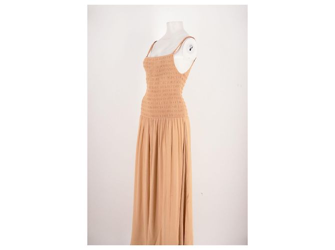 Totême Maxikleid Beige Viscose - Ansicht 4