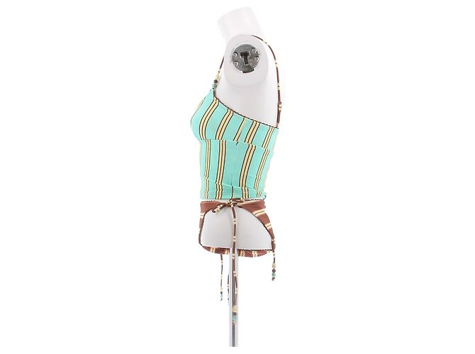 Autre Marque Bikini a rayas Turquesa - vista 4