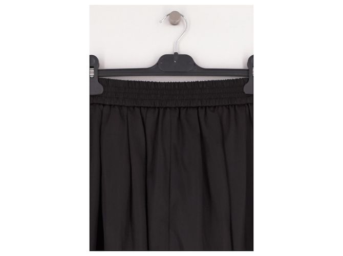 Autre Marque Schwarze weite Shorts aus Viscose - Ansicht 3
