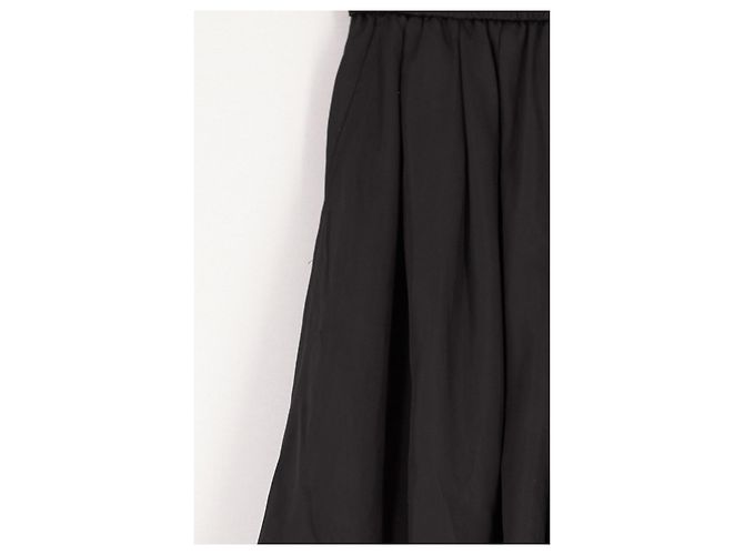Autre Marque Schwarze weite Shorts aus Viscose - Ansicht 4