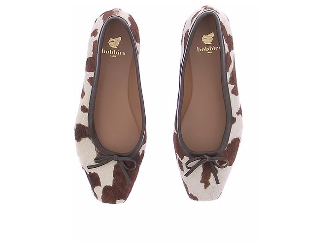 Autre Marque Bailarinas de piel con efecto animal print - vista 4