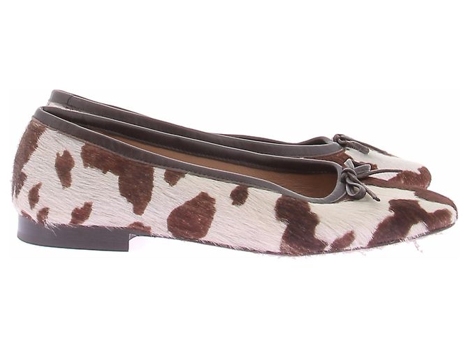 Autre Marque Bailarinas de piel con efecto animal print - vista 6