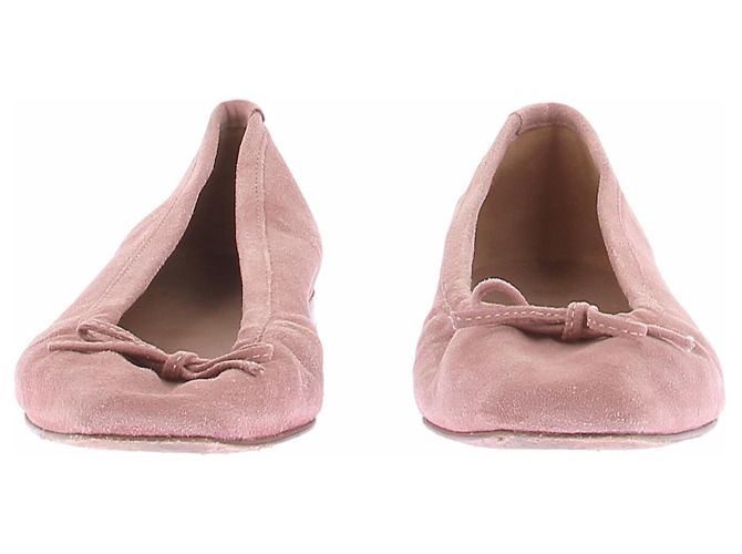 Autre Marque Rosa Wildleder-Ballerinas - Ansicht 3