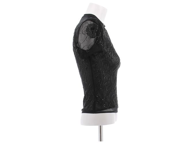 Top trasparente nero Blumarine - vista 3