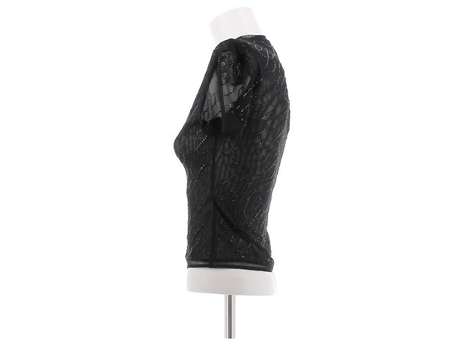 Top trasparente nero Blumarine - vista 4