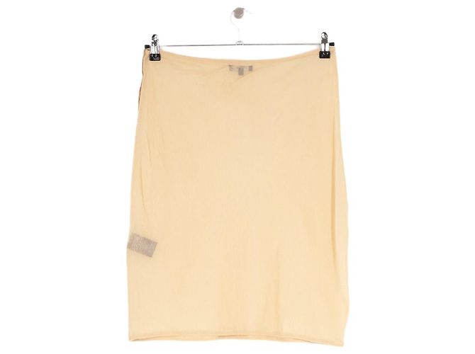 Gonna Soeur in cotone beige a taglio dritto - vista 2