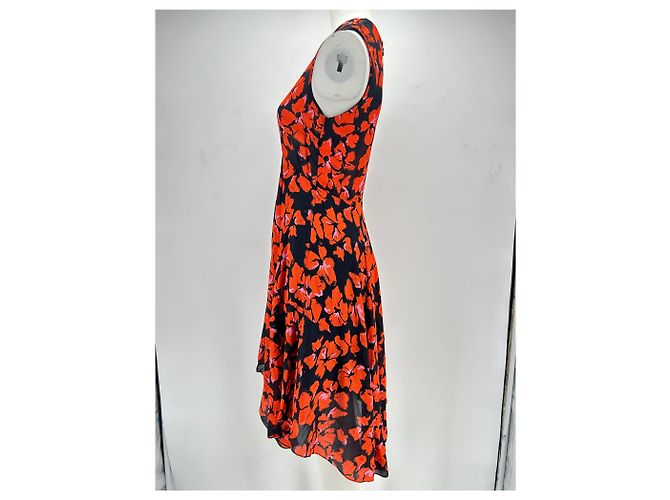 A.L.C Vestido de seda estampado Roja - vista 3