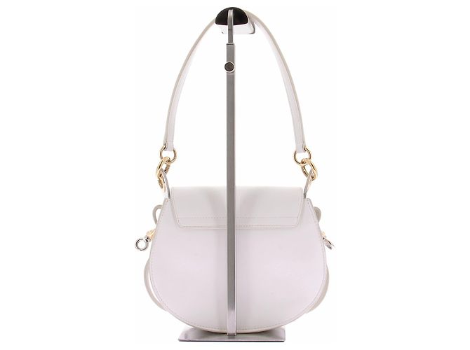 Chloé Borsa in pelle crema "Tess" Beige - vista 2