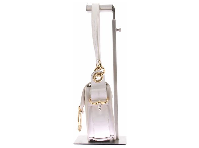 Chloé Borsa in pelle crema "Tess" Beige - vista 5