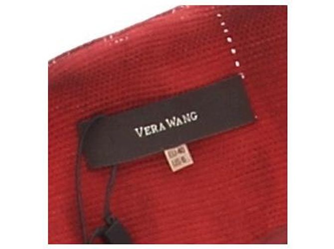 Chaqueta Vera Wang Roja Ombré de Algodón - vista 5