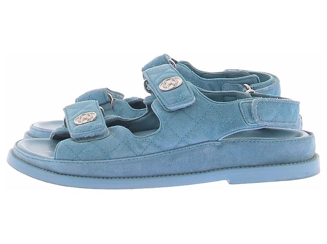 Chanel Sandali blu "Dad" - vista 2