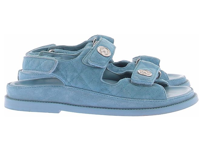 Chanel Sandali blu "Dad" - vista 6