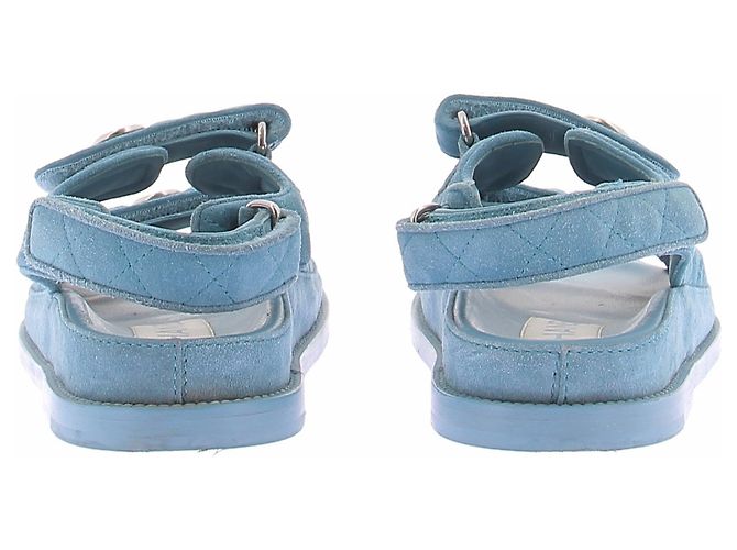 Chanel Sandali blu "Dad" - vista 7