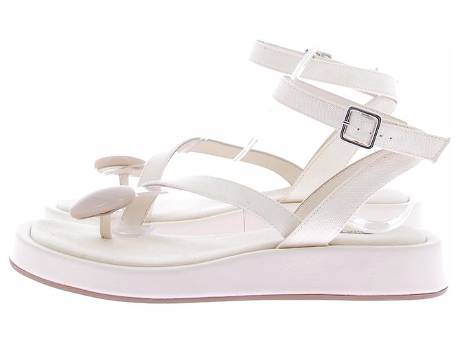 Autre Marque Sandali GIA/RHW in pelle beige - vista 2